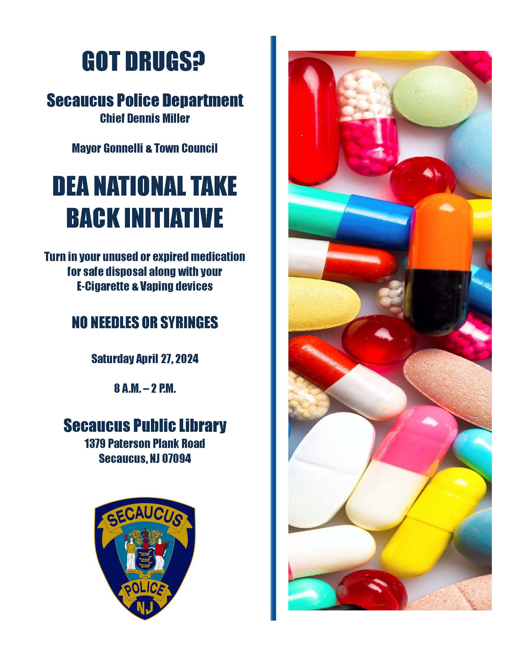 DEA Rx Take Back Initiative