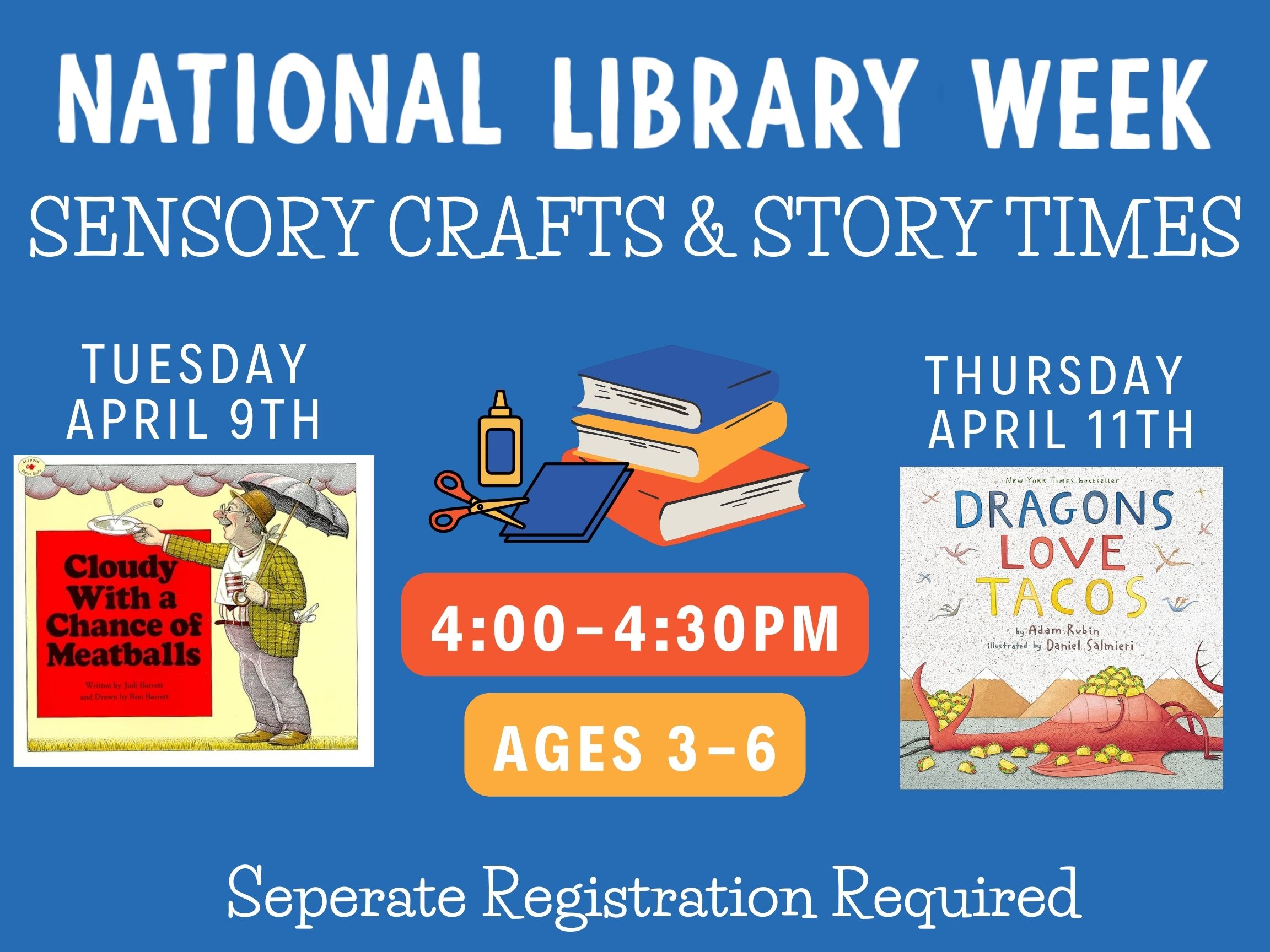 National Library Week Sensory Craft and Story Time