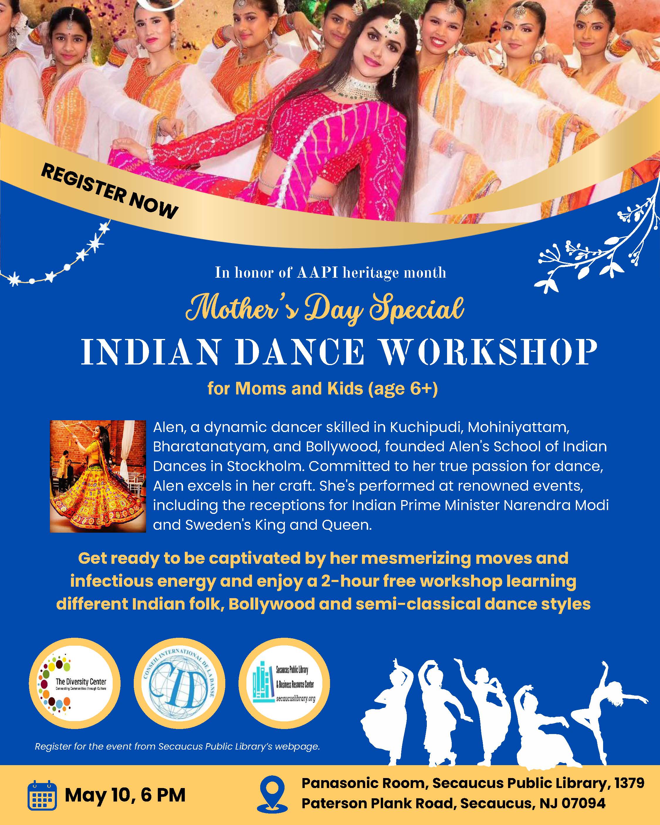 Indian Dance Workshop- Mother's Day Event