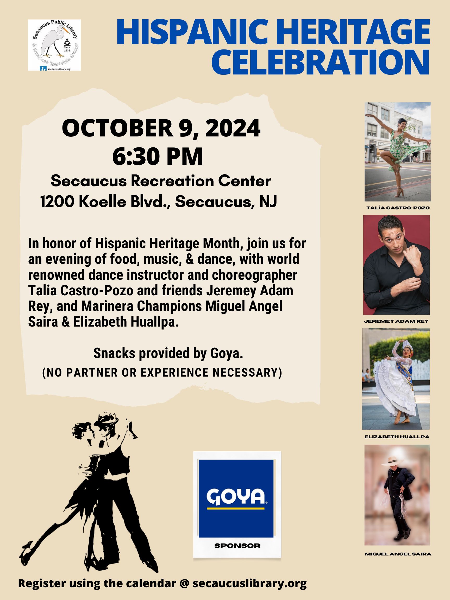 A CELEBRATION OF HISPANIC FOOD, MUSIC, & DANCE