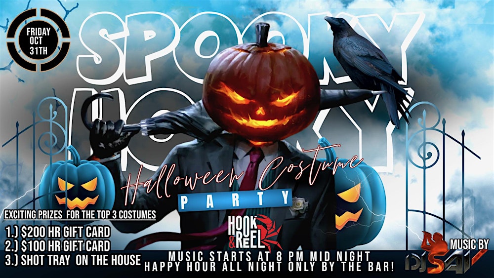 Spooky Hooky Halloween Costume Party at Hook & Reel!