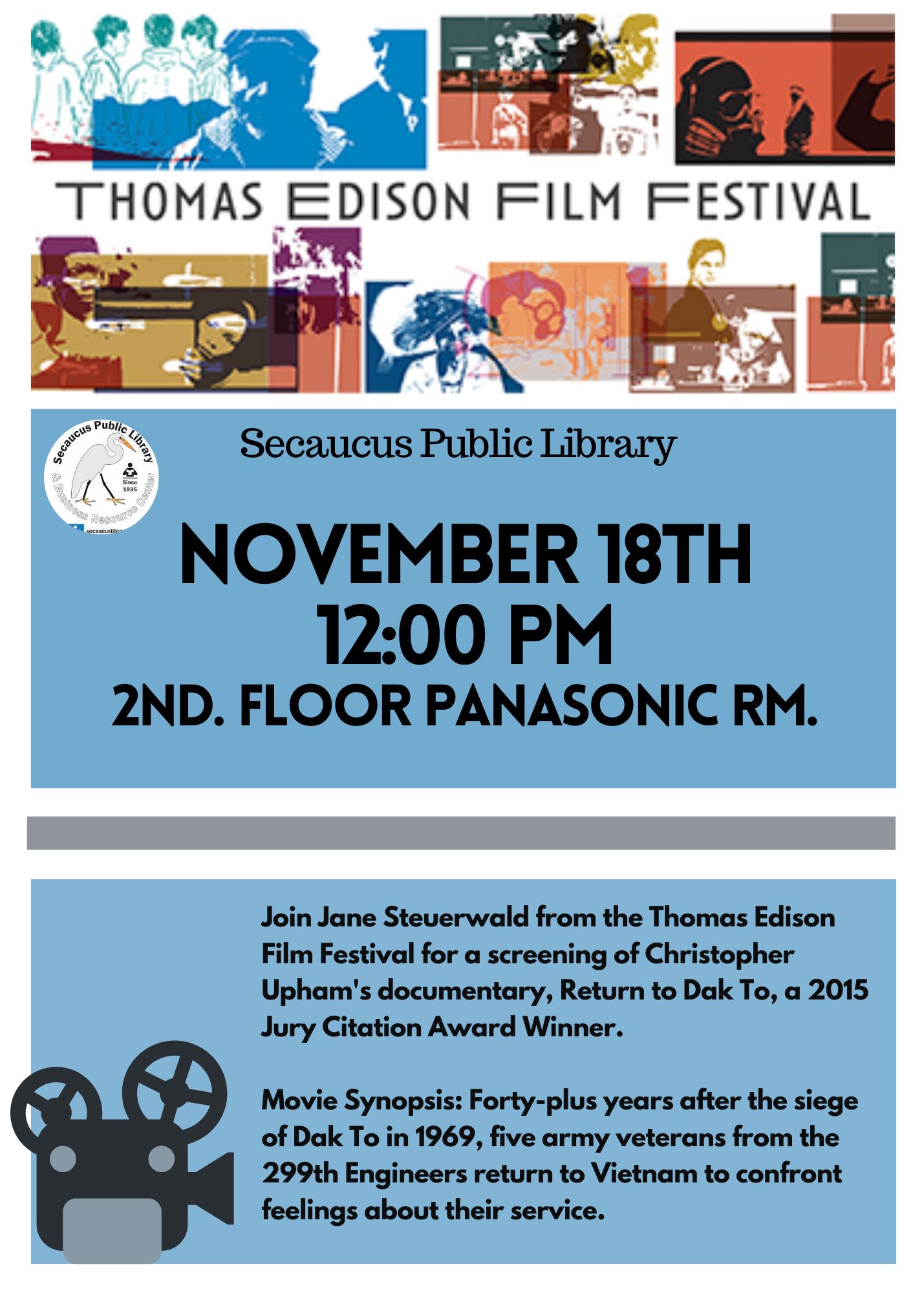 THOMAS EDISON FILM FESTIVAL REVIEW- VETERANS PROGRAM