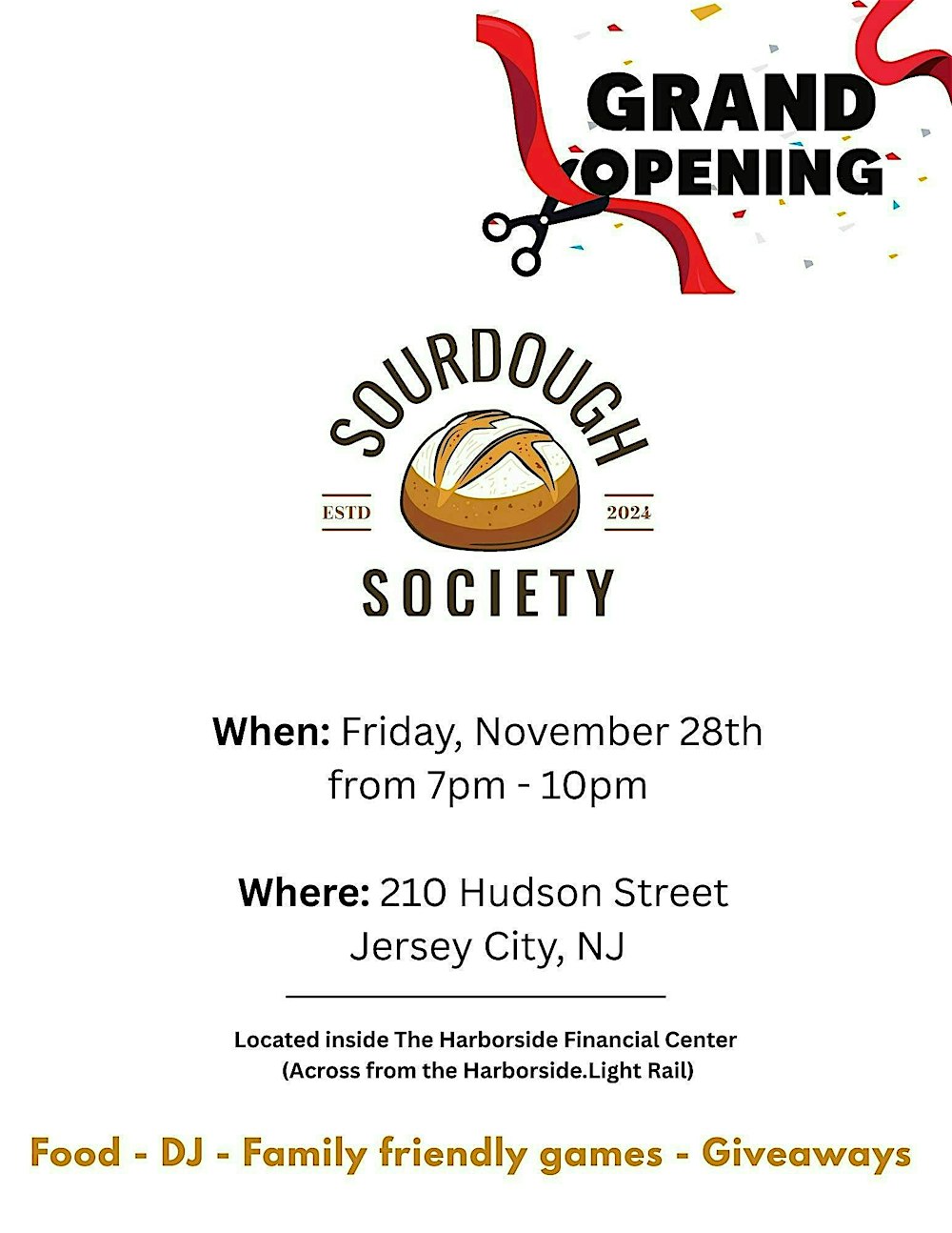 Grand Opening of Sourdough Society