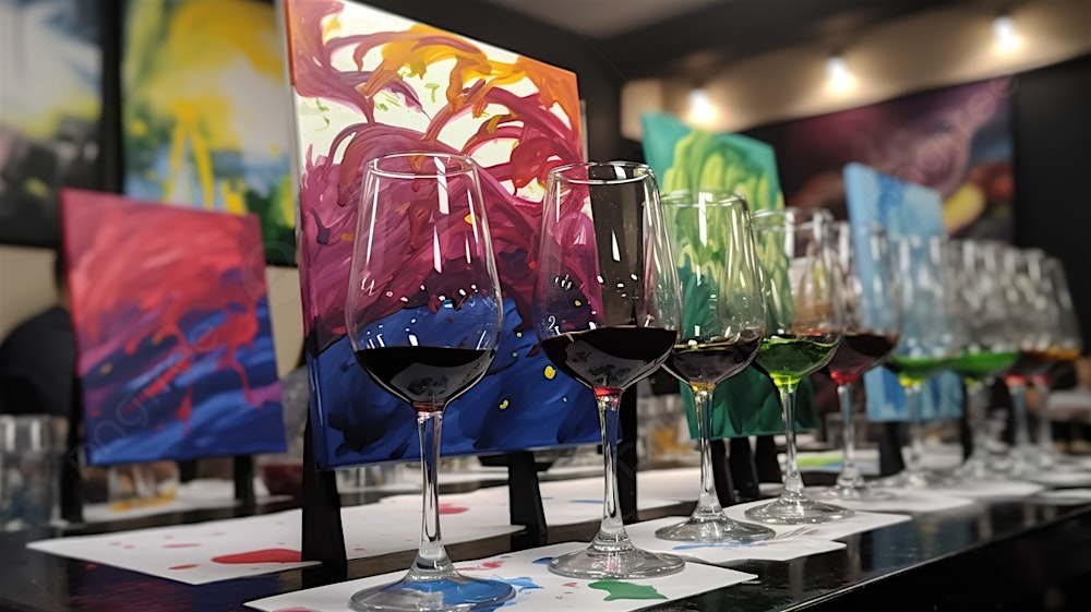 Abstract Sip & Stroke with Brittany Vogel