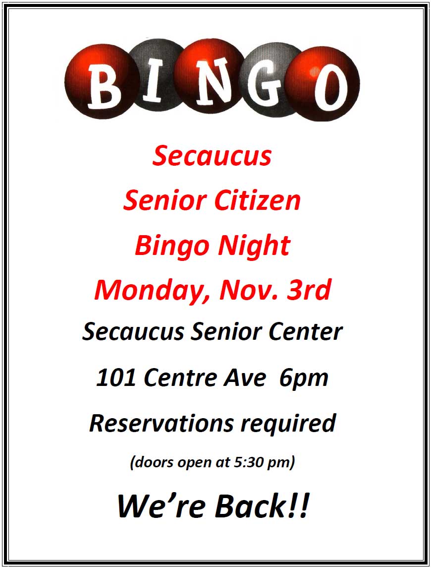Senior Citizen Bingo Night