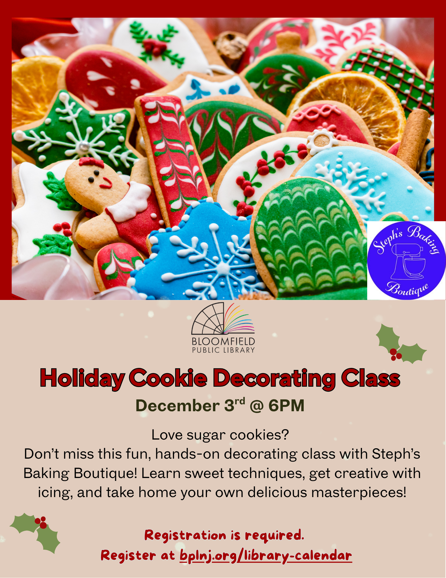 Holiday Cookie Decorating Class!