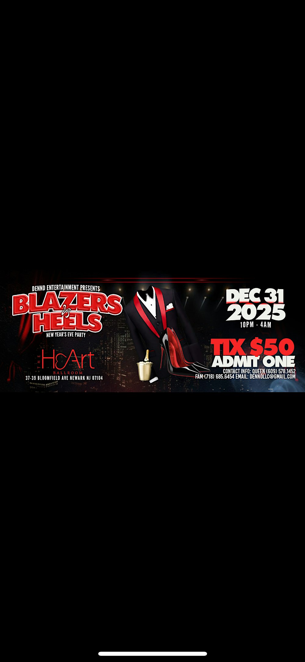 BLAZERS & HEELS NEW YEARS EVE BASH!!!!!