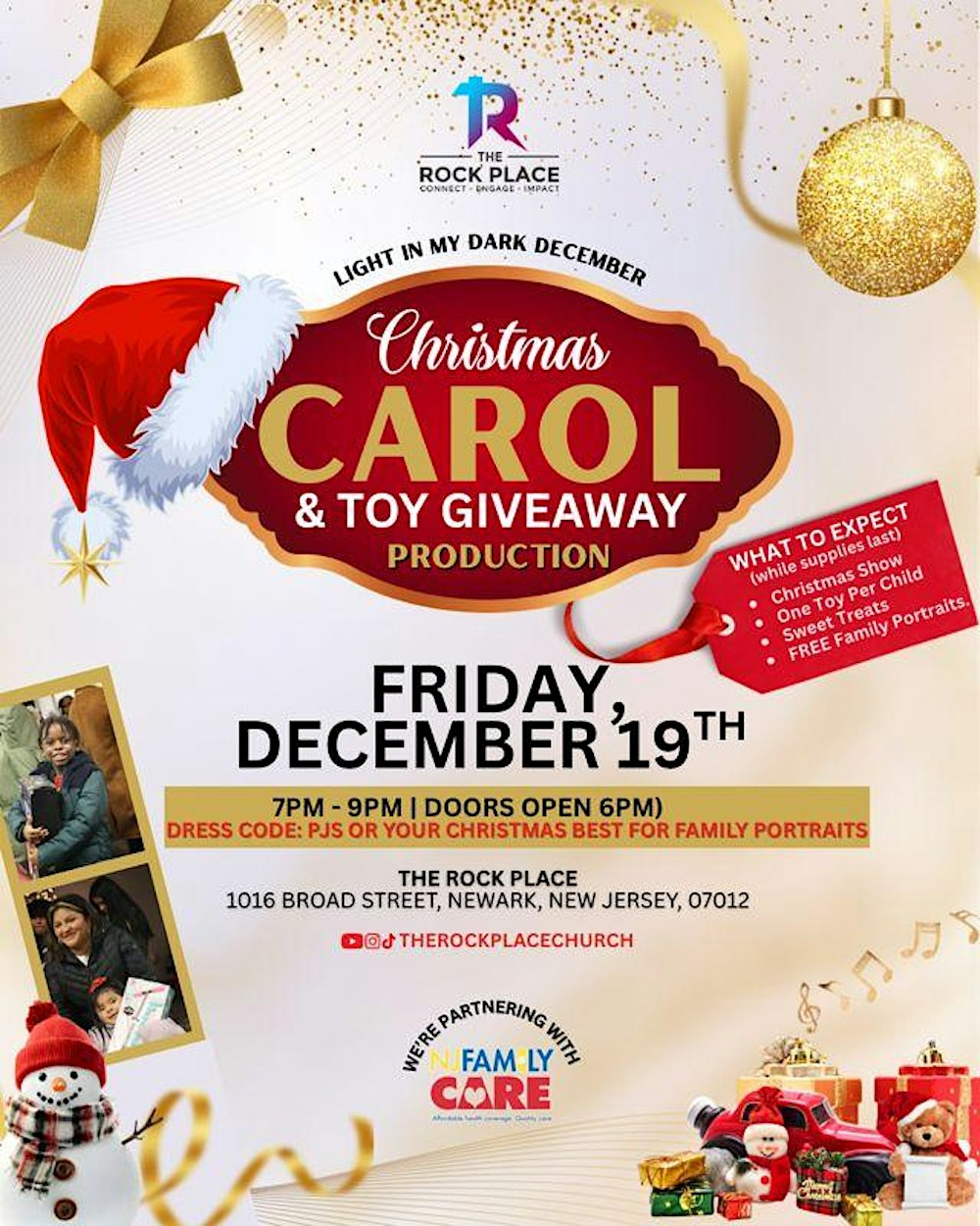 FREE Christmas Carol Show & Toy Giveaway!