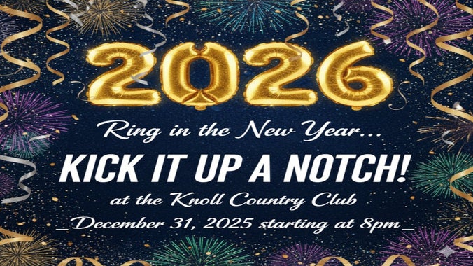 NEW YEAR'S EVE 2025/2026 -- Knoll Country Club in Boonton NJ