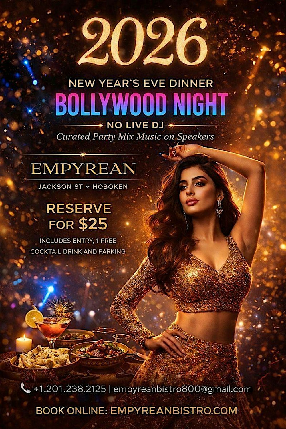 2026 New year Eve  Glitz, Gold & Ginger - Bollywood Music