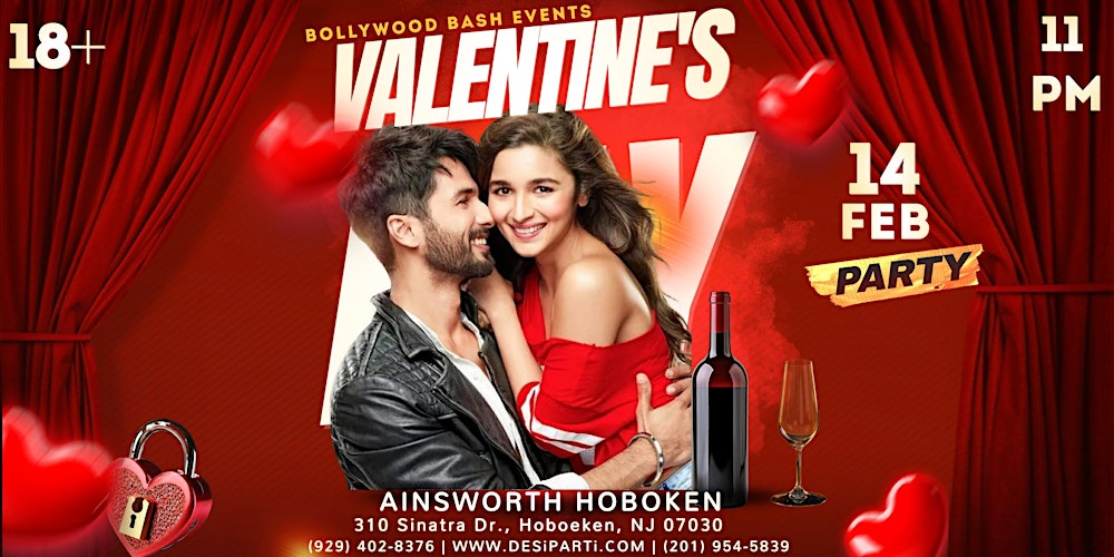 Bollywood Nights Hoboken Valentines Party @ Ainsworth, Hoboken, NJ