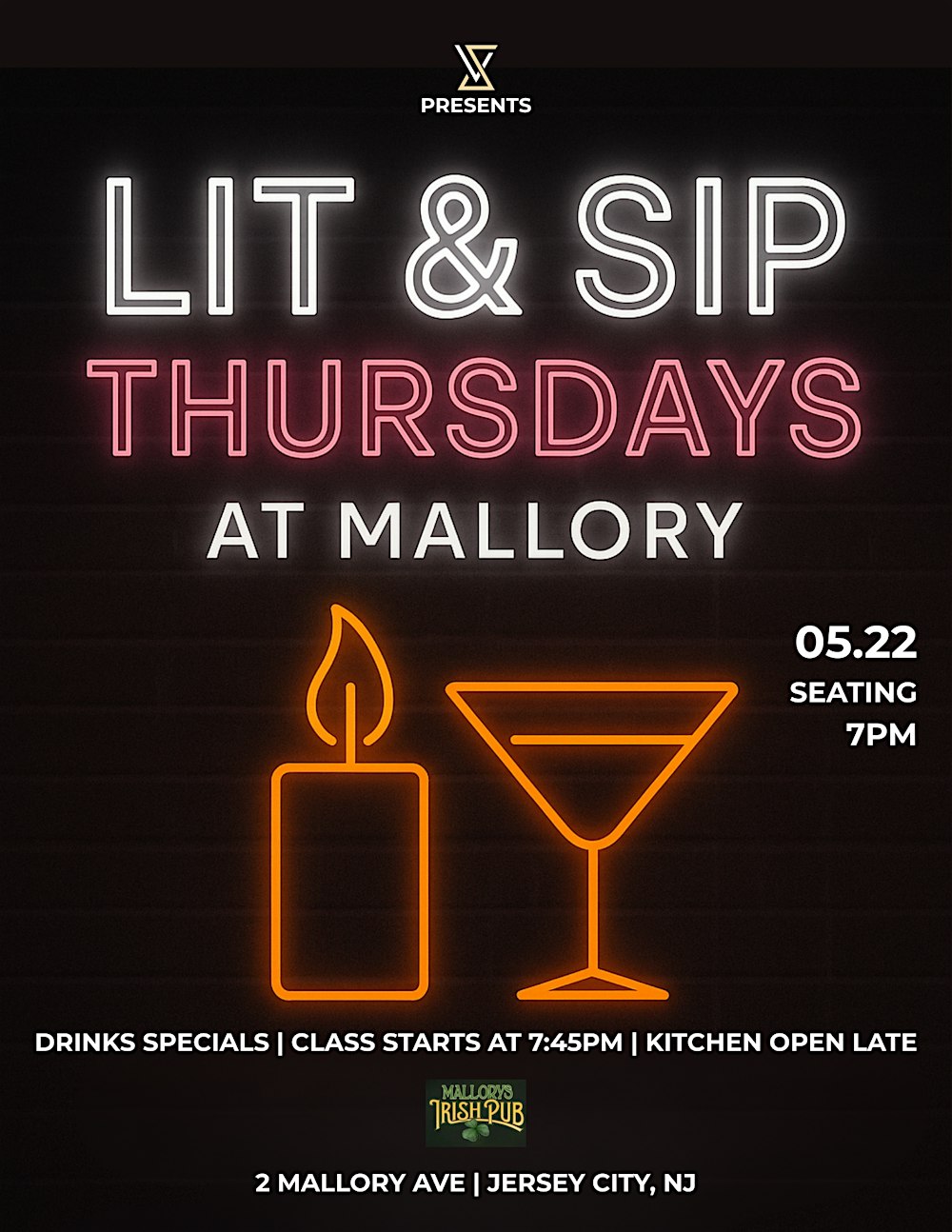Lit & Sip at Mallory: Candle-Making + Cocktails