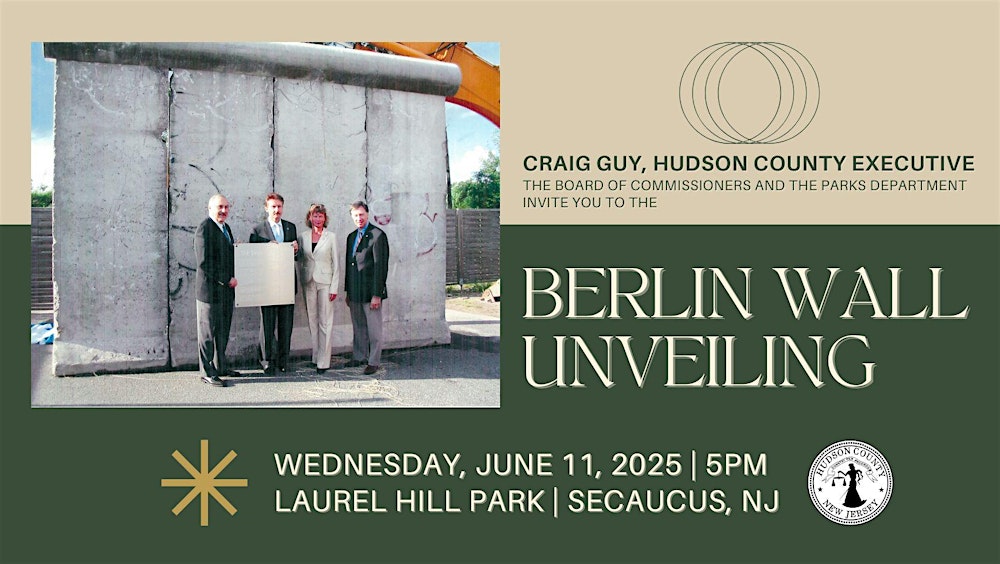 Hudson County Berlin Wall Unveiling