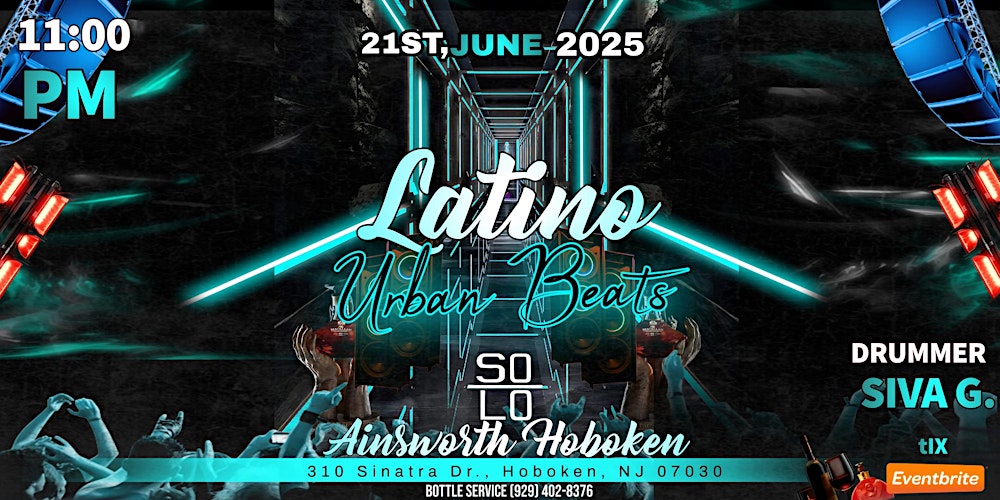 Latino Urban Beats: Saturday Night Vibes at Ainsworth Hoboken