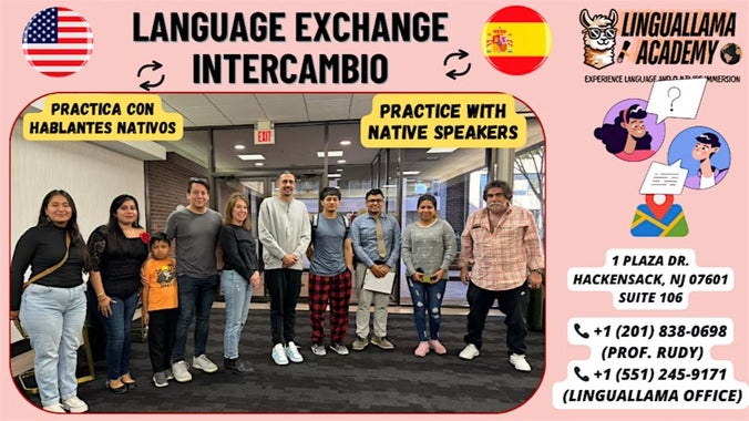 Intercambio de idiomas |In Person | Make friends, speak English & Spanish |
