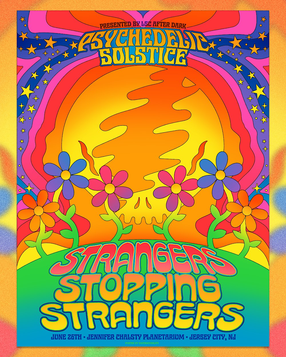Strangers Stopping Strangers at LSC After Dark Psychedelic Solstice