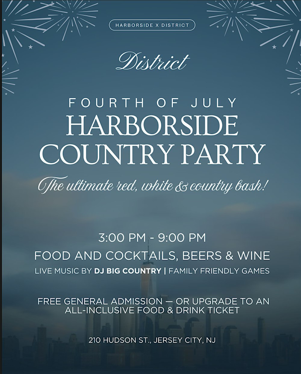 Fourth of July Harborside Country Party