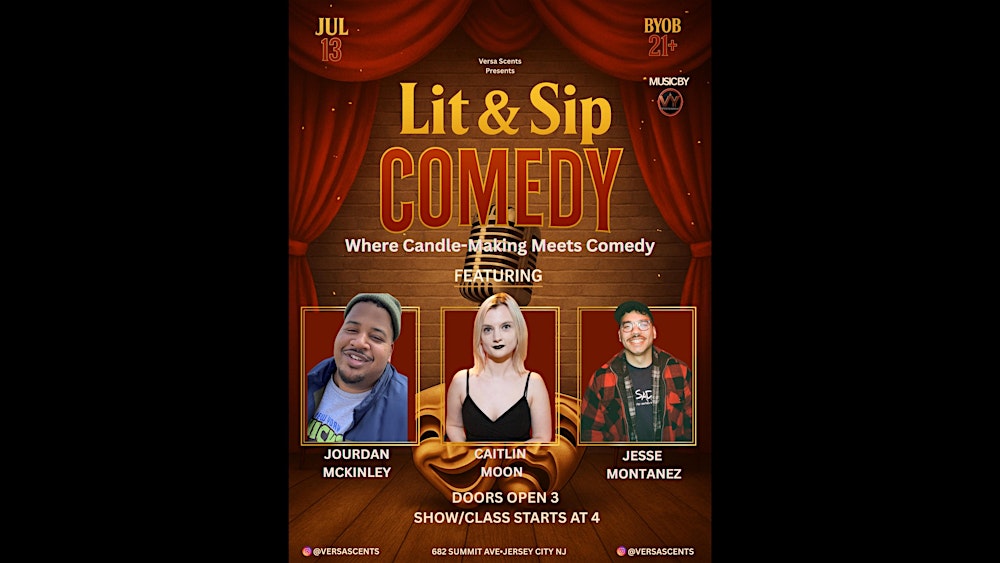 Lit & Sip: Comedy – Where Candle-Making Meets Comedy