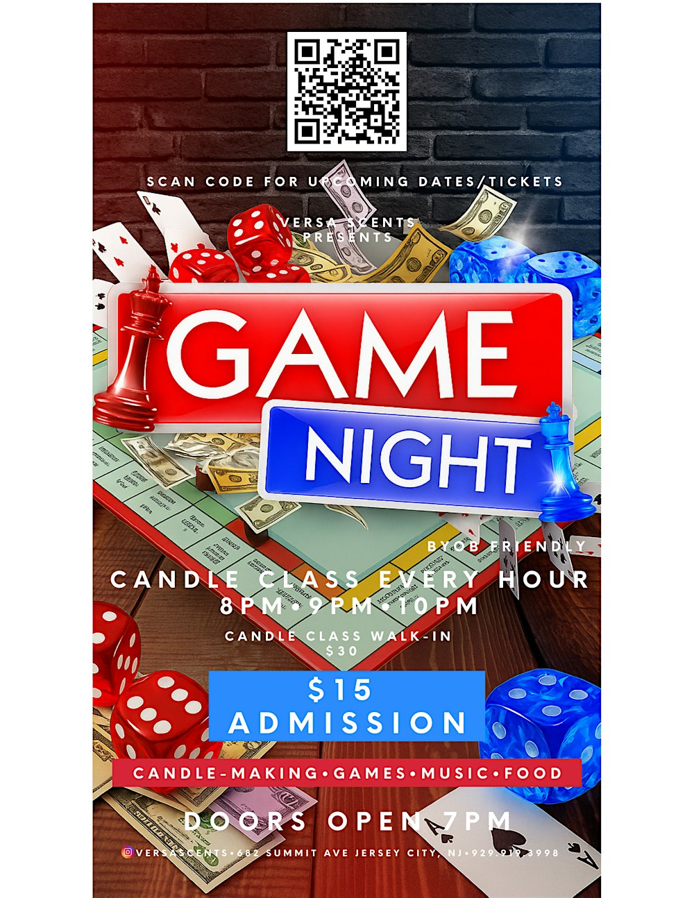 Game Night + Candle-Making Experience !