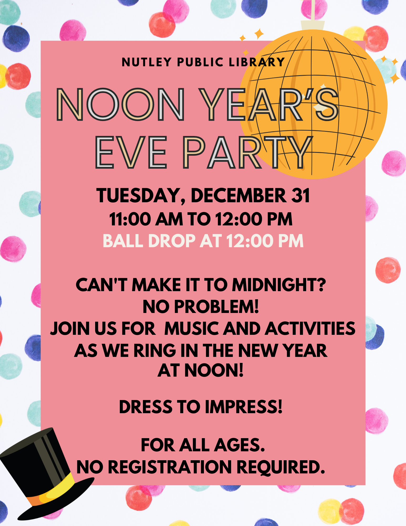 Noon Year's Eve Party (All Ages)