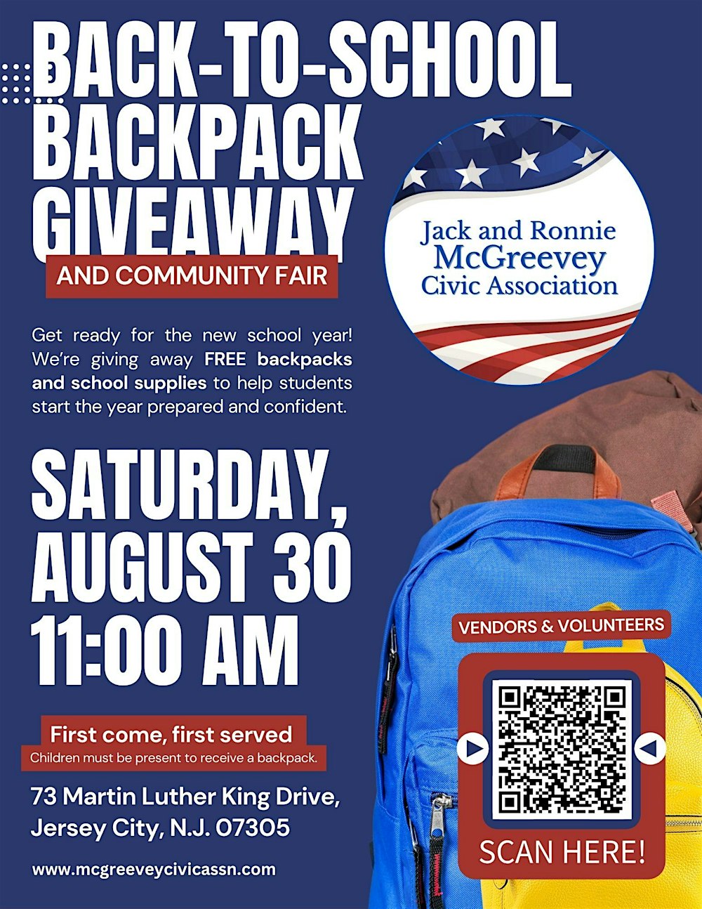 Back-to-School Backpack Giveaway