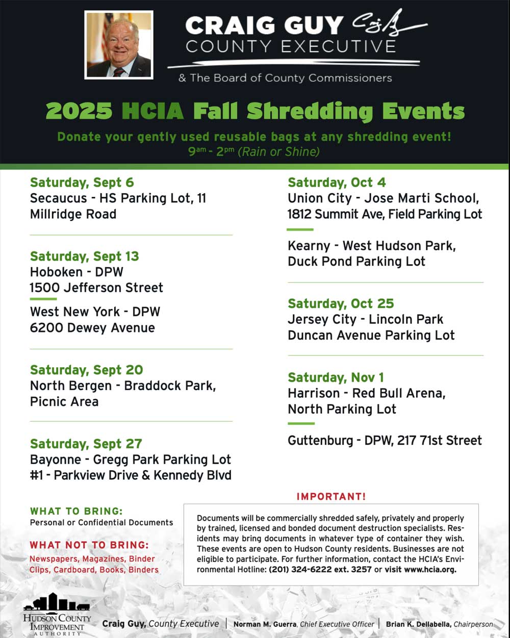 HCIA Fall Shredding Event