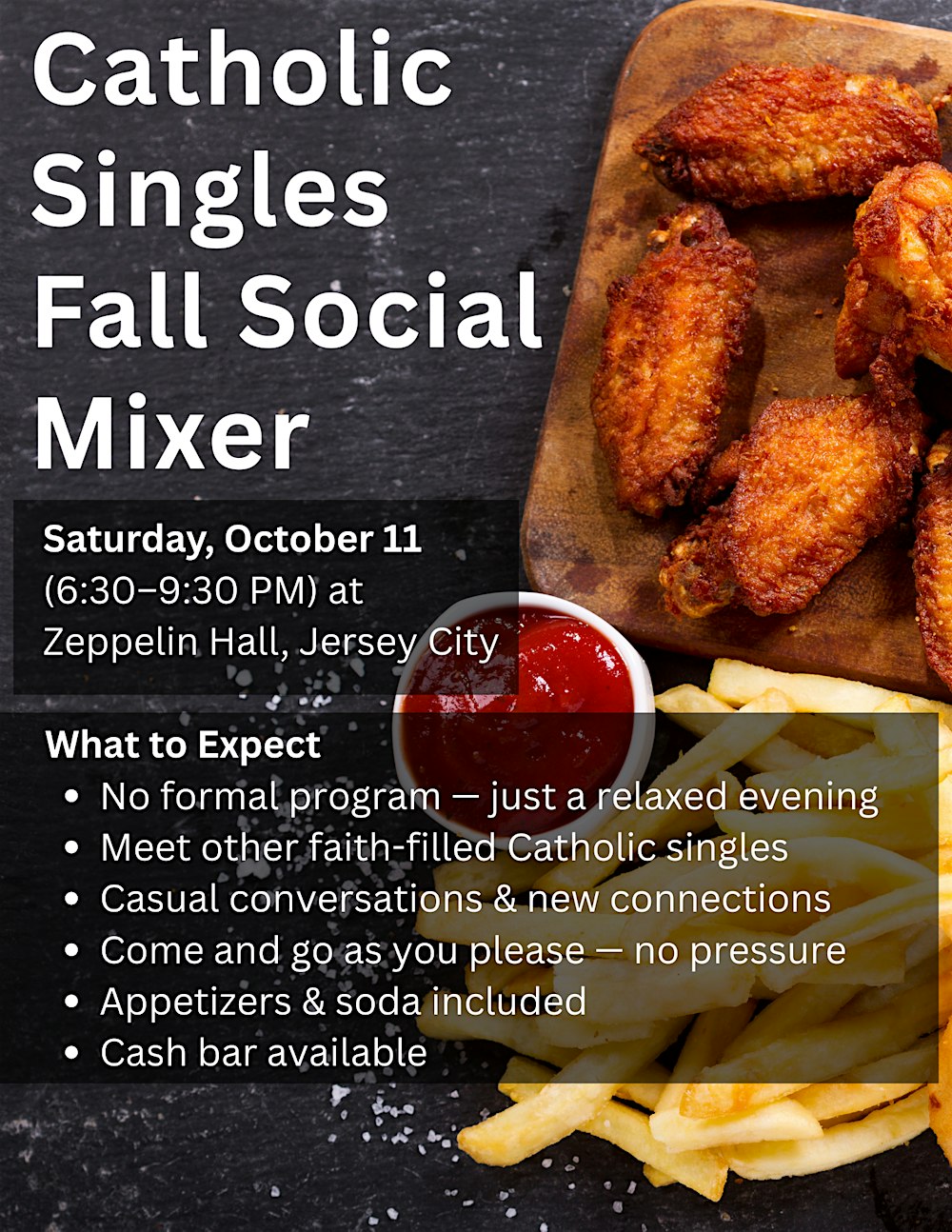 Catholic Singles Fall Social Mixer | Zeppelin Hall Jersey City