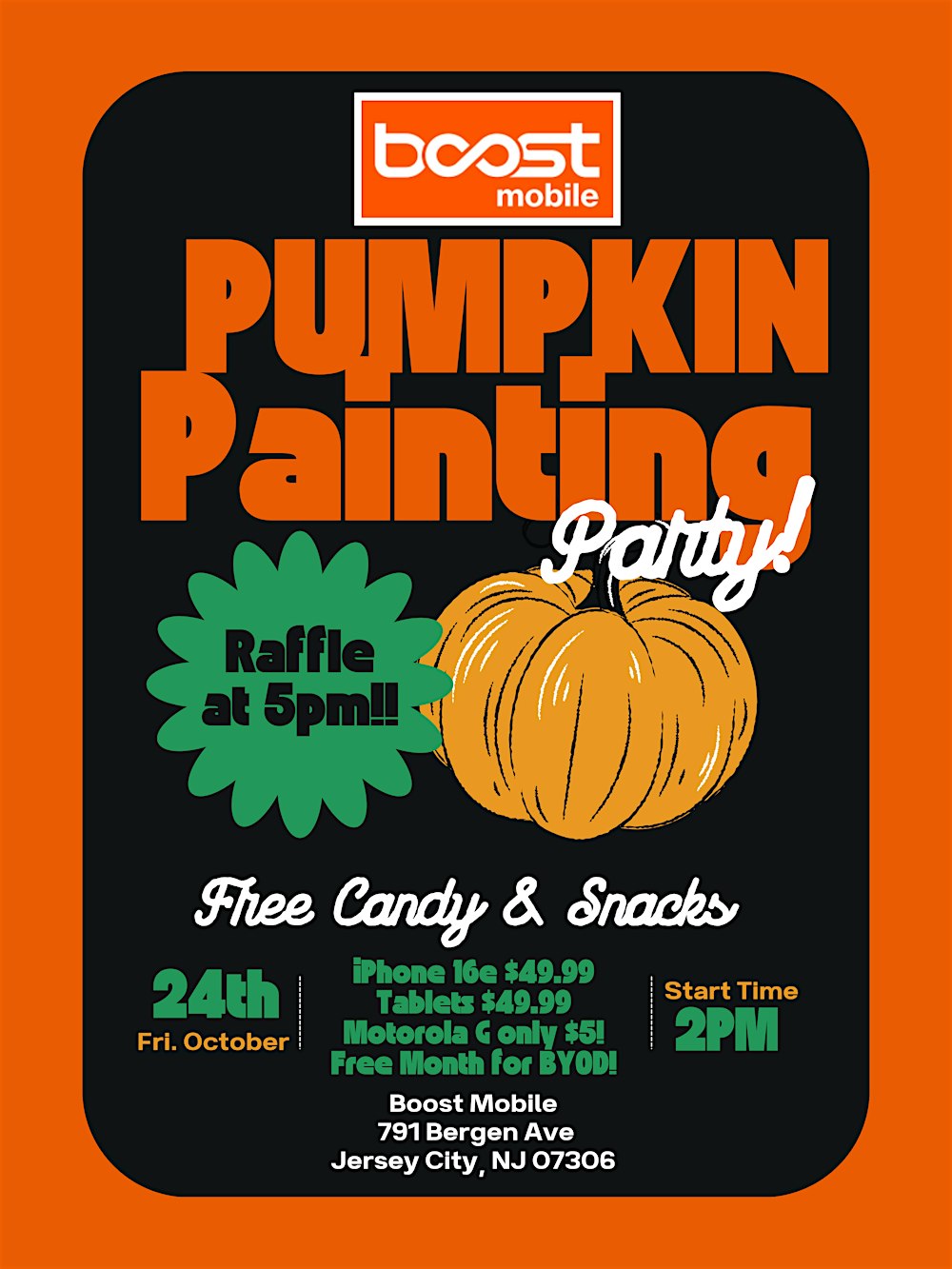 Free Pumpkin Painting Event