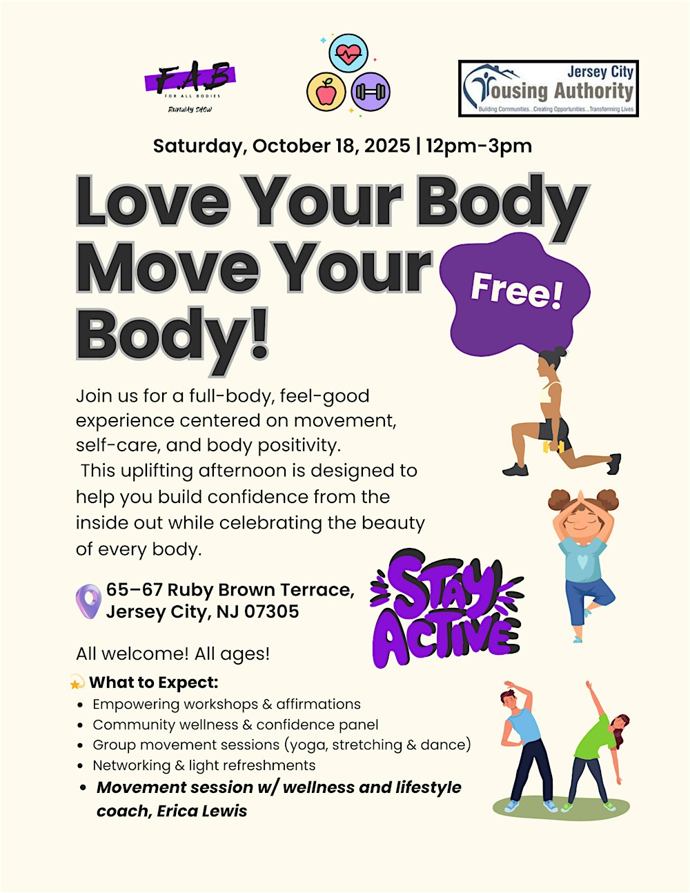 LOVE YOUR BODY, MOVE YOUR BODY!!