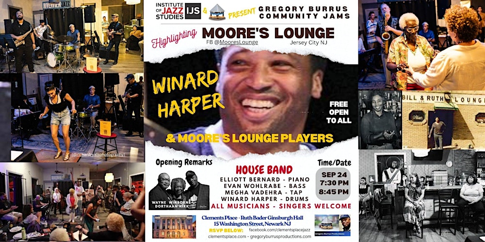 Greg Burrus Community Jams feat Winard Harper & the Moore's Lounge Players