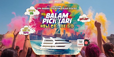 Balam Pichkari 5.0 holi on the Cruise : Festival of Colors Cruise party