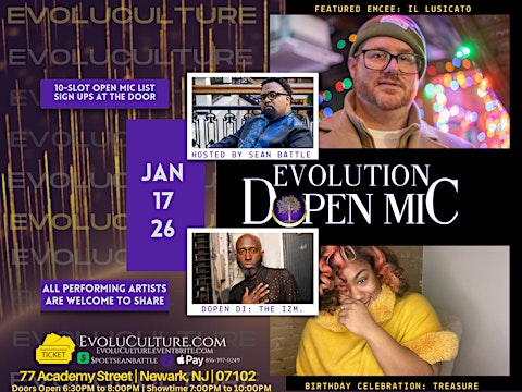 Evolution Dopen Mic—Treasure’s Birthday Edition (Feat IL Lusicato)