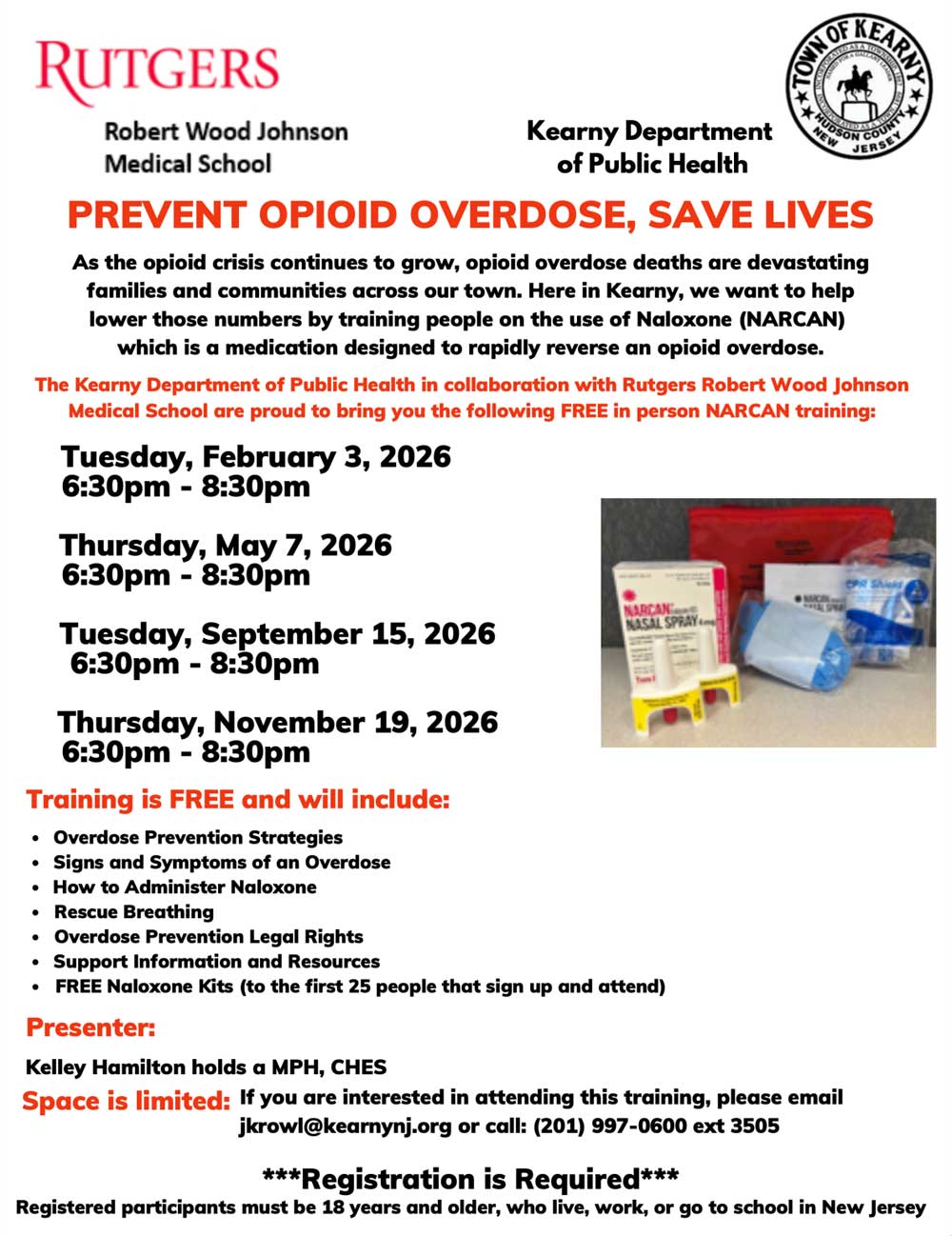 Free NARCAN Training