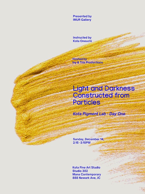 Kota Pigment Lab - Light and Shadow Constructed by Particles