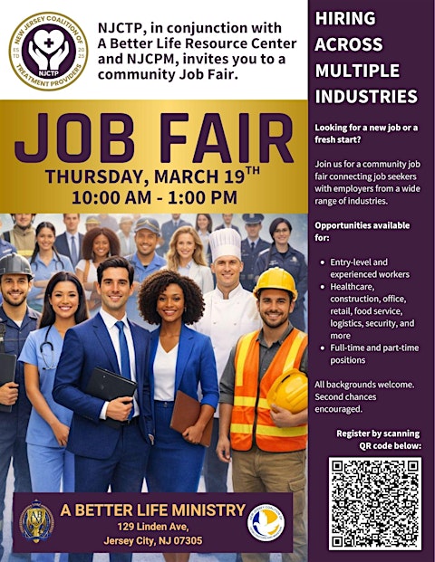 NJCTP, invites you to a Community Job Fair!