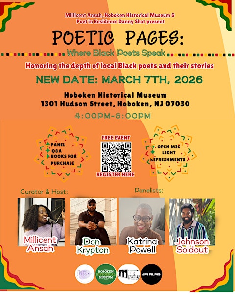 Poetic Pages: Where Black Poets Speak: 3.7. 2026