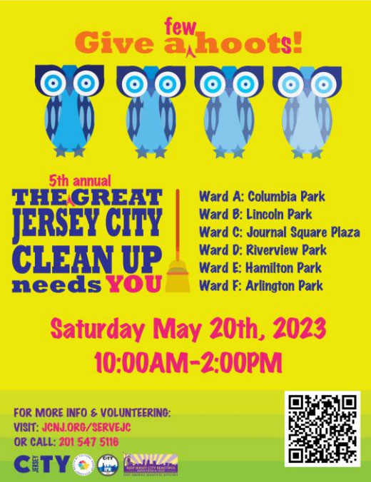 The Great Jersey City Cleanup Returns to Improve and Beautify Public Spaces in 6 Locations Citywide