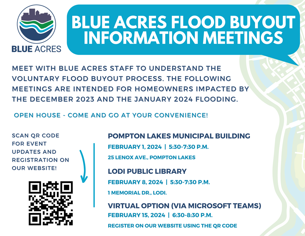 Blue Acres Flood Buyout Information Meetings