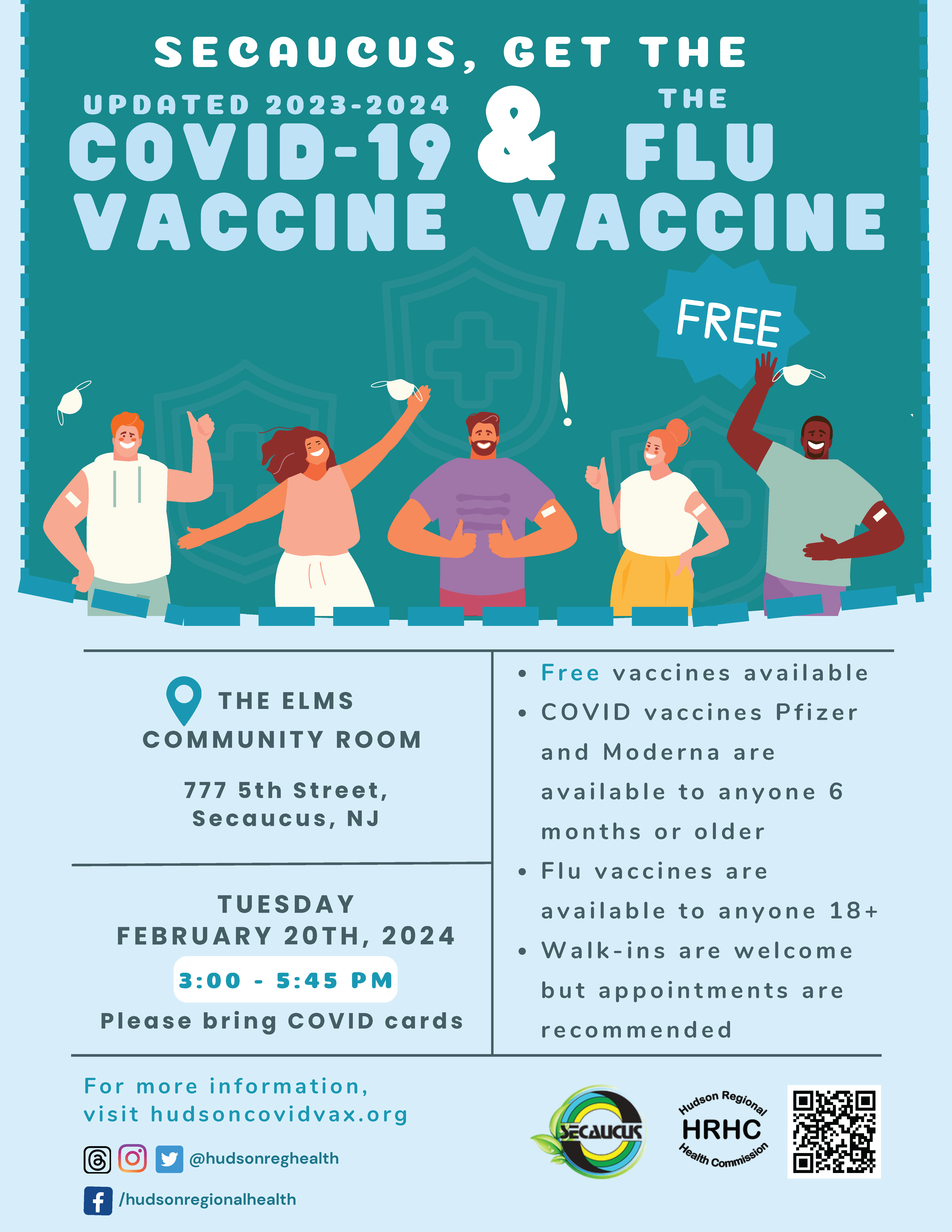 Covid-19 & Flu Vaccine Clinic on 2/20