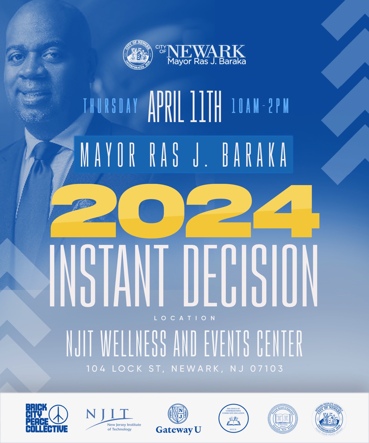 Newark Mayor to Host instant Decision College and Career Exploration
