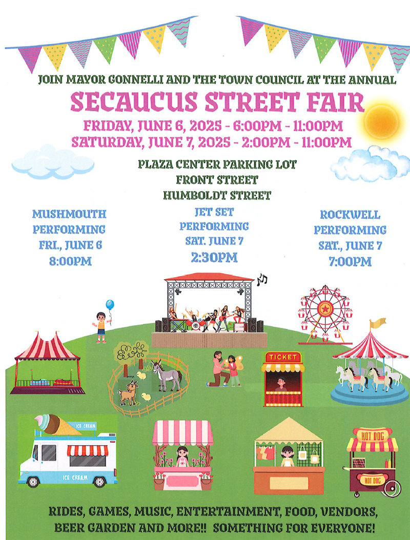 The Secaucus Street Fair is THIS WEEK