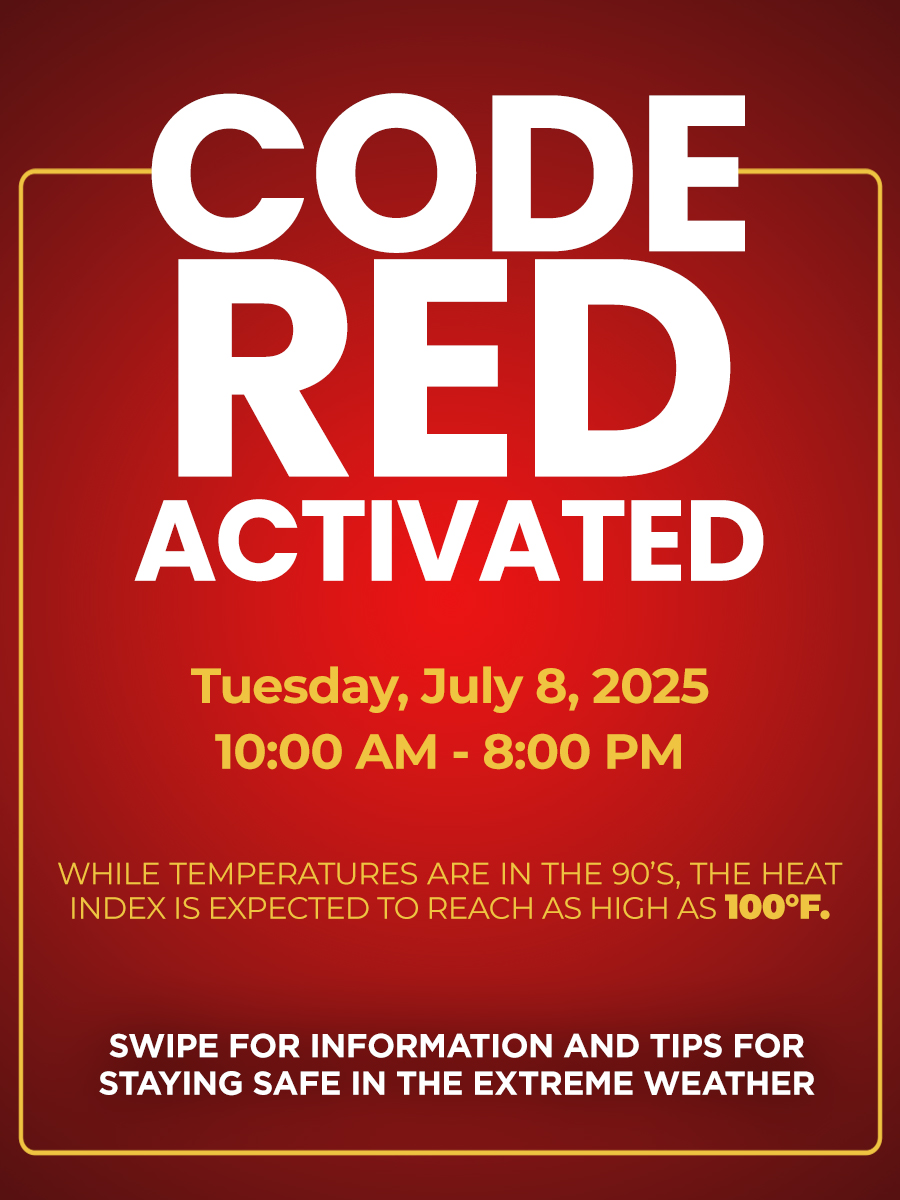 Newark Activates Code Red for Tuesday, July 8th