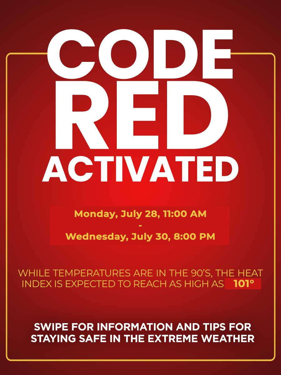 Newark Activates Code Red for Monday thru Wednesday 