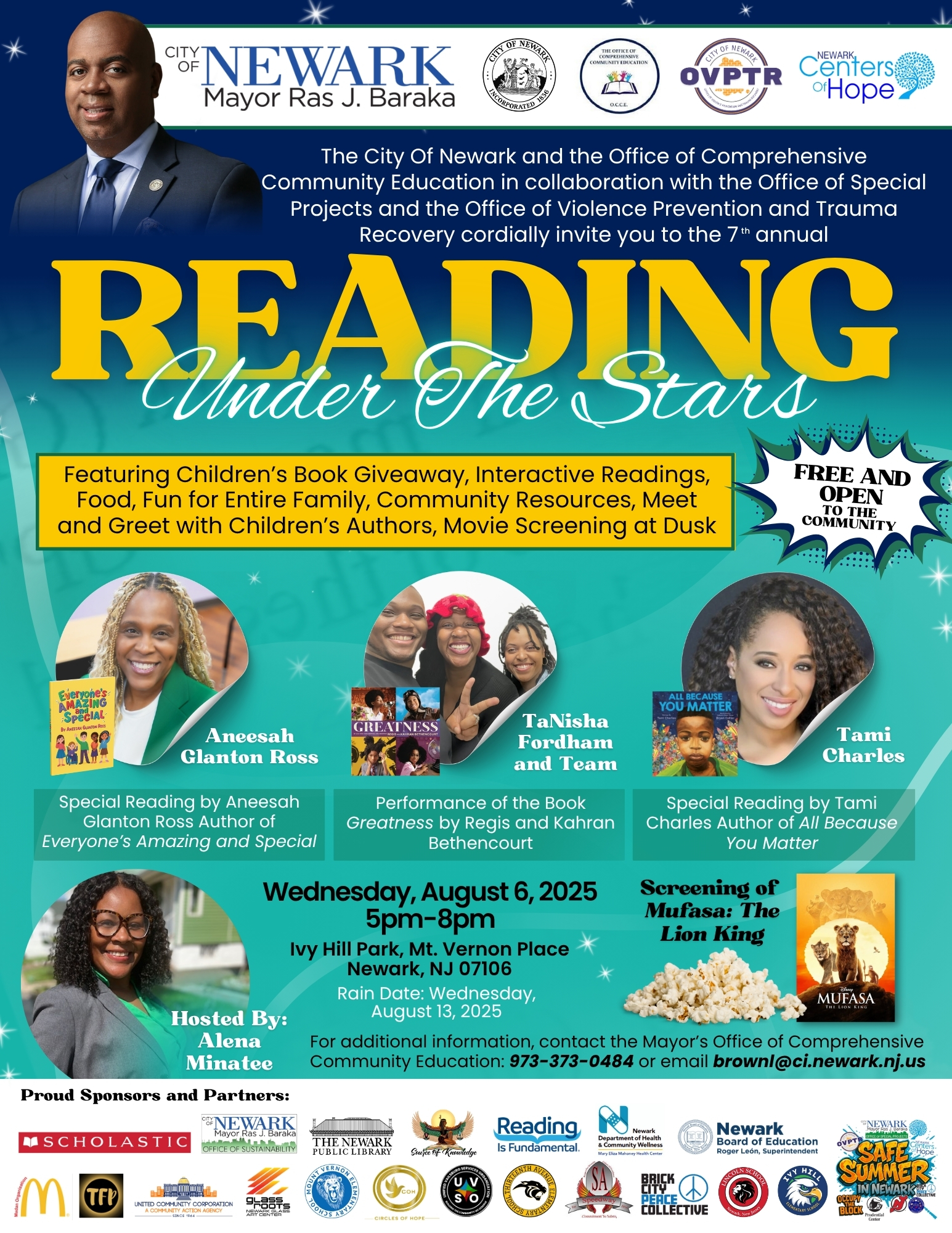 Newark to Host Reading Under the Stars
