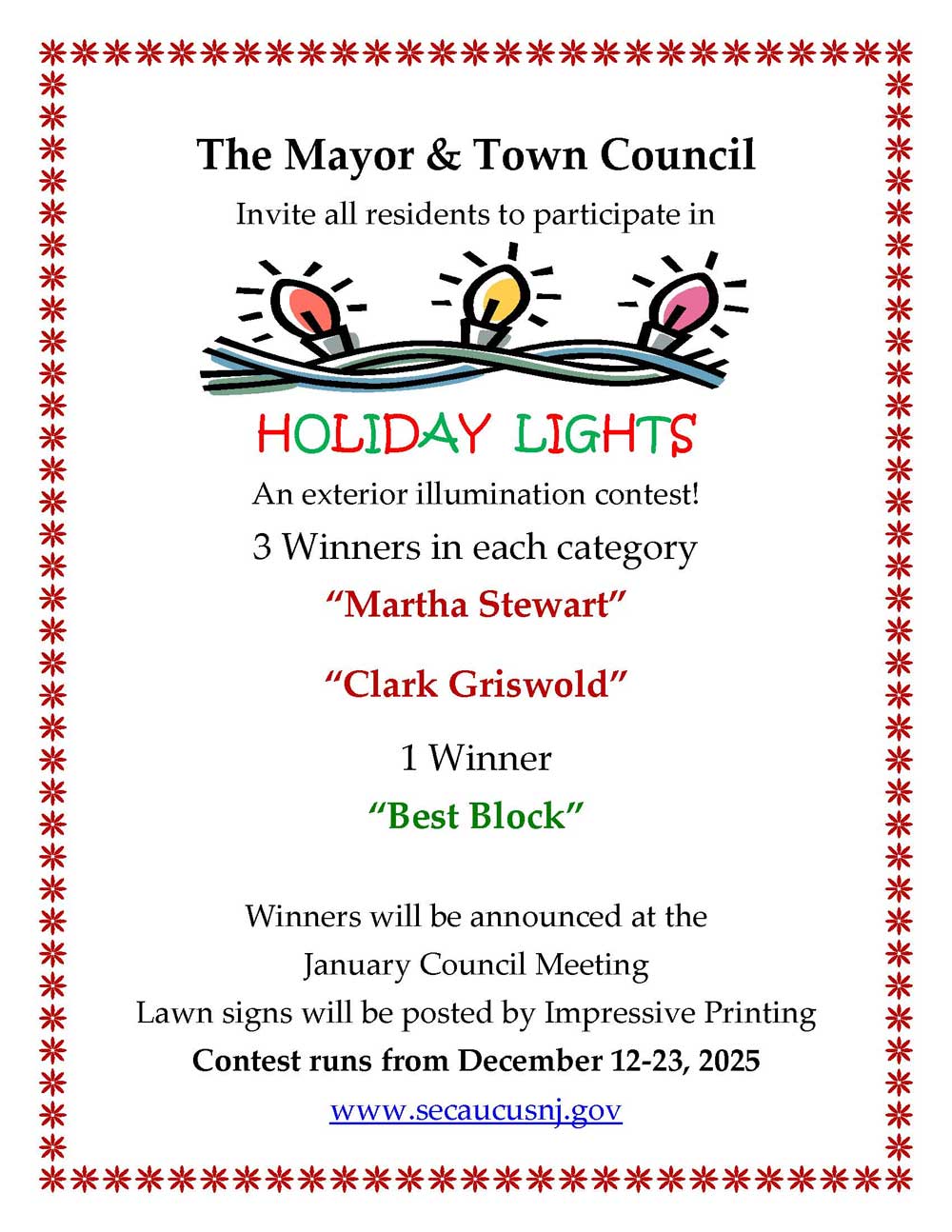 Holiday Lights! An Exterior Illumination Contest