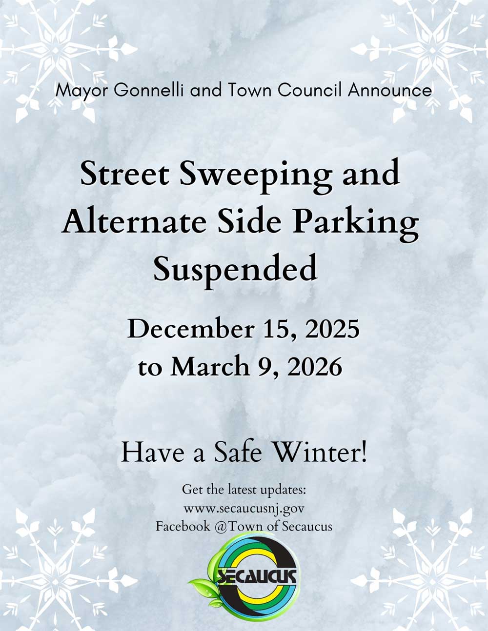 Street Sweeping And Alternate Side Parking Suspended