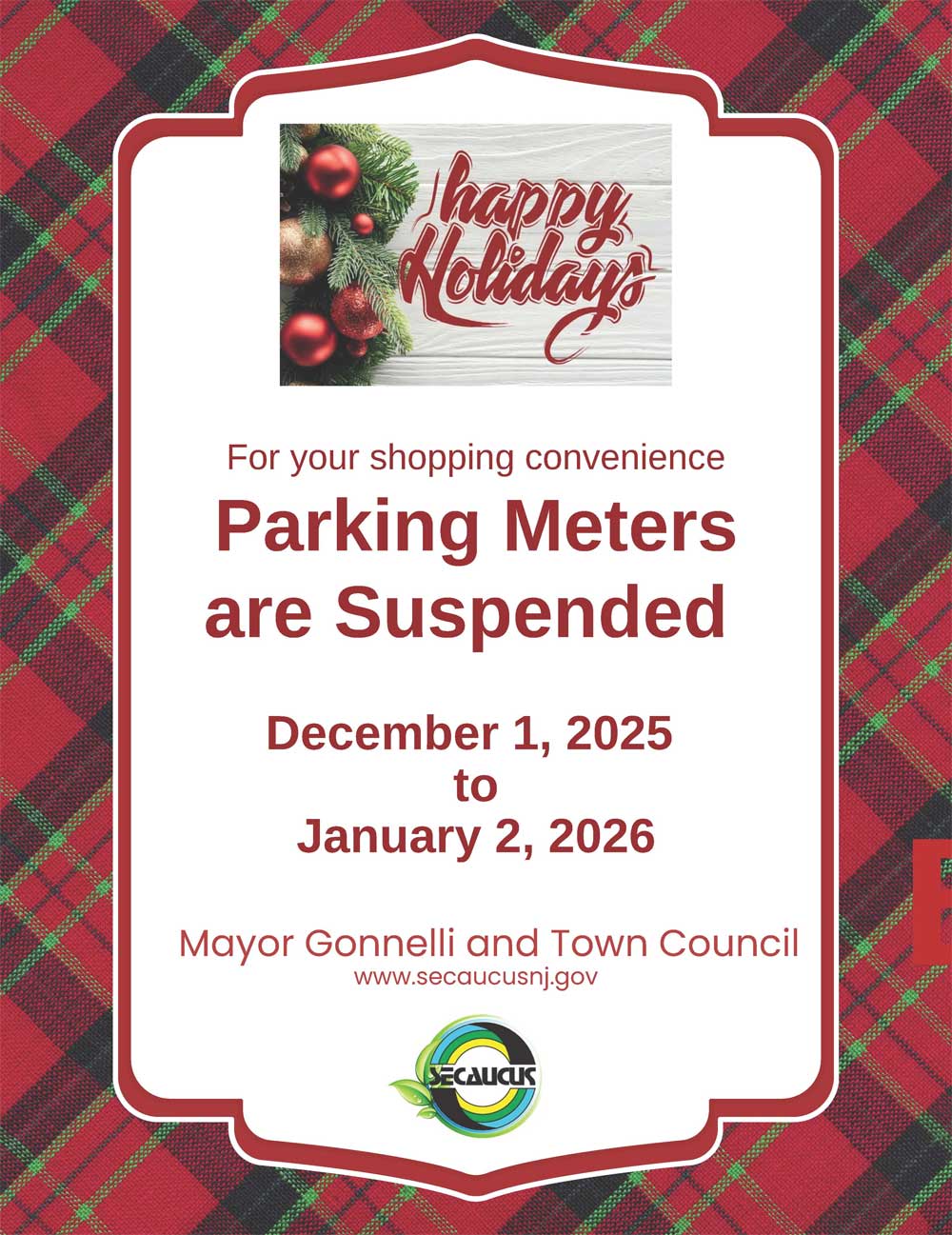 Parking Meters Suspended
