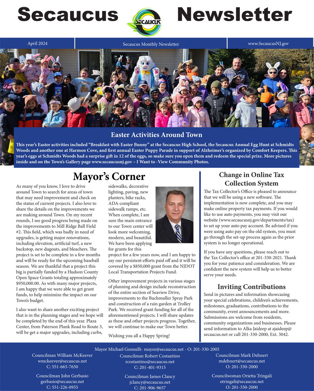 April 2024 Secaucus Newsletter